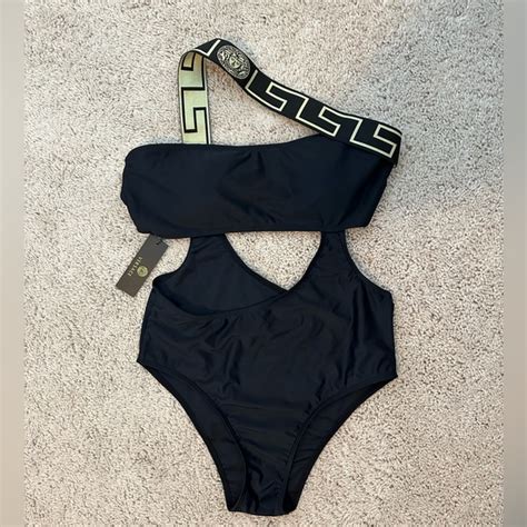 versace baithing suit|Versace greca swimsuit.